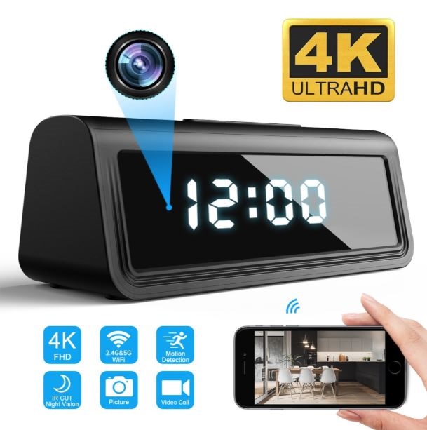 4k ukryta kamera wideo zegar 4k ukryta kamera w zegarze