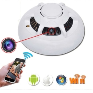 Kamera do monitoringu w czujniku dymu