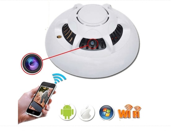 Kamera do monitoringu w czujniku dymu Kamera do monitoringu w czujniku dymu