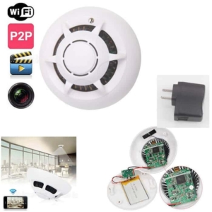 Ukryta kamera do monitoringu WLAN zamaskowana jako czujnik dymu