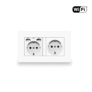 Podwójne gniazdko z ukrytą kamerą Wifi