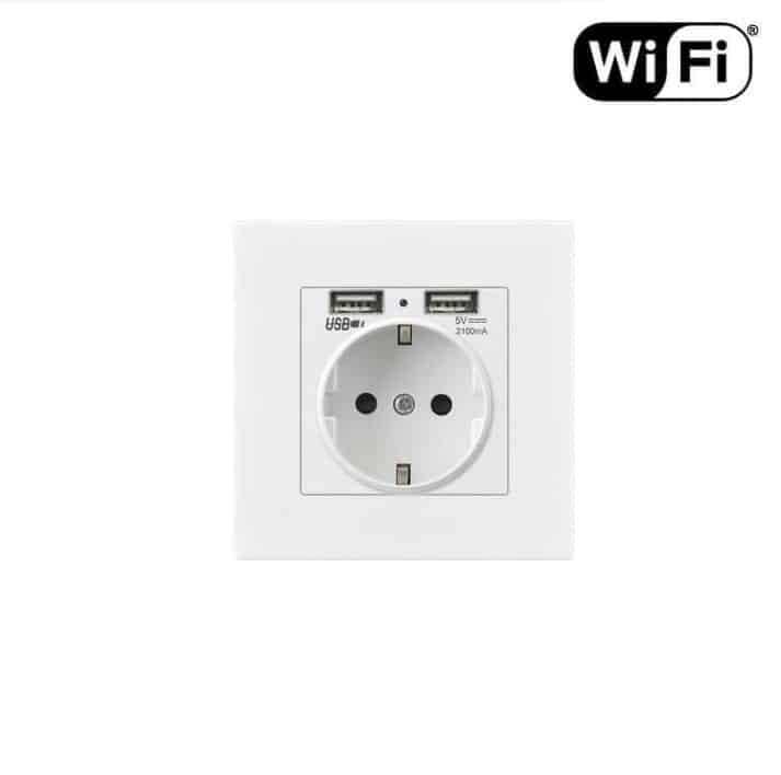 Ładowarka podróżna z portem USB i wbudowaną ukrytą kamerą Ładowarka podróżna USB z wbudowaną ukrytą kamerą