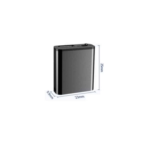 Mini dyktafon HQ z aktywacją dźwiękiem, jakość audio od 192 kbps