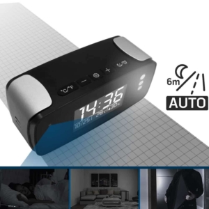 Ukryta kamera do monitoringu w zegarze (Wi‑Fi)